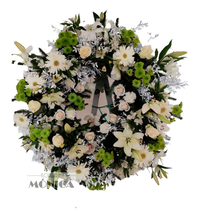 Corona silvestre blanca