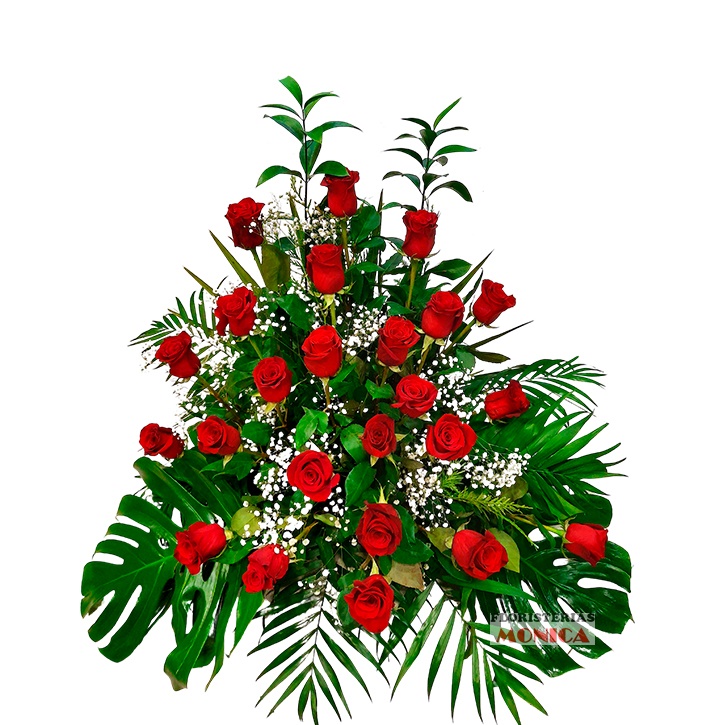 Centro de dos docenas de Rosas